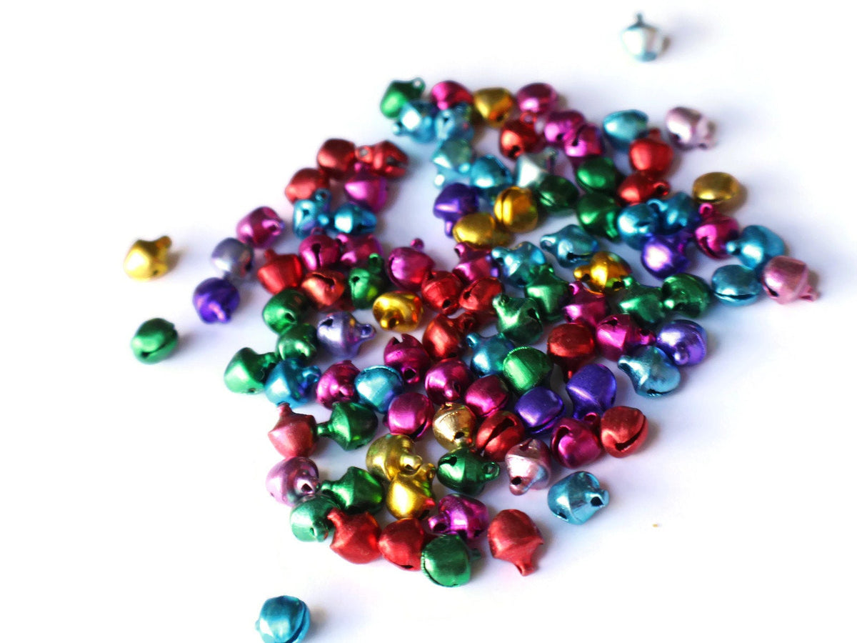 Jingle Bells Aluminum Loose Beads Small For Festival - Temu