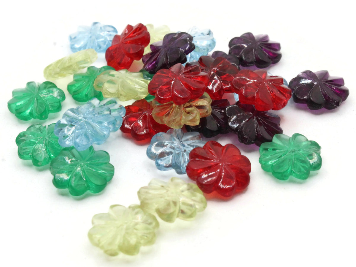 8 31mm Mixed Color Plastic Flower Beads by Smileyboy in Blue | Michaels