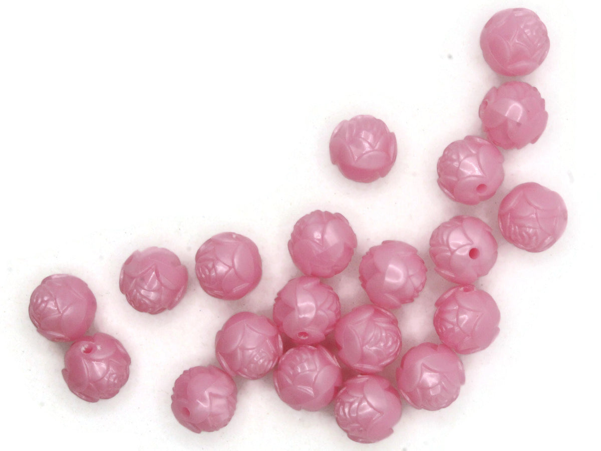 Pink Peony Flower Silicone Bead Mix--White, Powder Pink, Light Hot Pin –  USA Silicone Bead Supply Princess Bead Supply