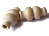 50mm Natural Wood Beads Large Fancy Tube Vintage Beads Wooden Beads Macrame Beads Giant Beads Smileyboy Craft Supplies