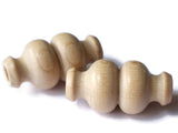 50mm Natural Wood Beads Large Fancy Tube Vintage Beads Wooden Beads Macrame Beads Giant Beads Smileyboy Craft Supplies