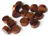 10 16mm Beads Coin Beads Natural Wood Beads Disc Beads Wooden Beads New Old Stock Vintage Beads Jewelry Making Crafting Supplies Smileyboy