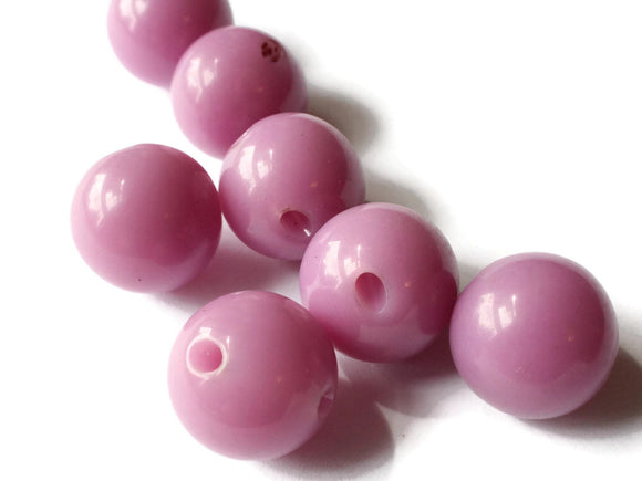 6 16mm 5/8 Inch Lavender Purple Ball Buttons Opaque Lucite Round Buttons Vintage Lucite Button Jewelry Making Beading Supply Sewing Supplies