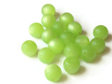 14 10mm Moonglow Lucite Beads Honeydew Green Beads Round Beads Vintage Beads Old New Stock Plastic Round Beads