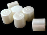 3 20mm Pearl Tube Beads Vintage Cultura Faux Plastic Pearls