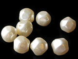 8 20mm White Round Nugget Pearl Beads Vintage Cultura Pearls Made in Japan Faux Plastic Pearl Bead Jewelry Making Beads for Stringing