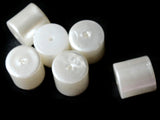 3 20mm Pearl Tube Beads Vintage Cultura Faux Plastic Pearls