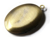 32mm Oval Flower Locket Brass Locket Charm Jewelry Making and Beading Supplies
