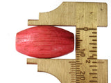 6 1 Inch 25mm Pink Beads Vintage Beads Wooden Beads Oval Beads Large Hole Beads Tube Beads Macrame Beads Barrel Beads New Old Stock Beads
