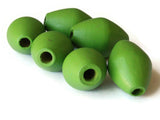 6 29mm Green Wooden Bicone Beads Wood Beads Chunky Beads Macrame Beads Loose Beads Smileyboy Jewelry Making Beading Supplies