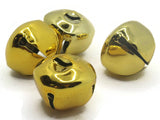 4 30mm Yellow Gold Jingle Bells Christmas Sleigh Bell Charms Beads Jewelry Making Beading Supplies Craft Supplies Smileyboy