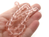 42 8mm Clear Pink Glass Beads Round Beads Pink Glass Beads Jewelry Making Beading Supplies Loose Beads