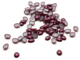 100 8mm x 6mm Purple Pearl Oval Cabochons Flatback Cabochons Faux Pearl Plastic Cabochons Jewelry Making Crafting Supplies