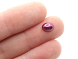 100 8mm x 6mm Purple Pearl Oval Cabochons Flatback Cabochons Faux Pearl Plastic Cabochons Jewelry Making Crafting Supplies