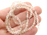 115 4mm Mixed Clear Glass Bicone Beads Faceted Beads Spacer Beads Small Beads Jewelry Making Beading Supplies Bead Strand
