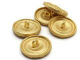 5 20mm Patterned Gold Shank Buttons Metal Alloy Buttons Jewelry Making Beading Supplies Sewing Notions