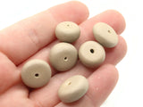 20 Mixed Size light Brown Wood Rondelle Disc Beads Vintage Wooden Beads Loose Beads Natural Beads Jewelry Making Beading Supplies