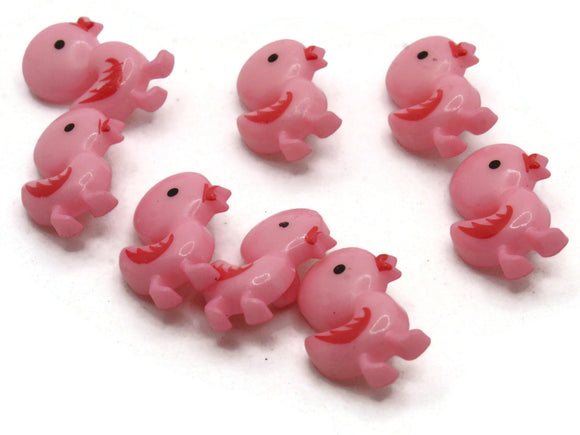 8 21mm Light Pink Duck Buttons Plastic Shank Bird Buttons Retro Multi-Color Animal Buttons