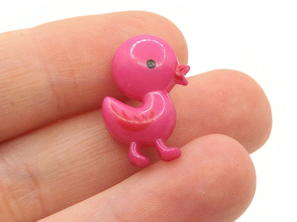 8 21mm Dark Pink Duck Buttons Plastic Shank Bird Buttons Retro Multi-Color Animal Buttons