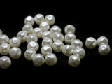 40 10mm White Round Nugget Pearl Beads Vintage Cultura Pearls Made in Japan Faux Plastic Pearl Bead Jewelry Making Beads for Stringing