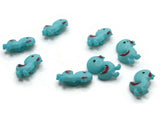 8 21mm Sky Blue Duck Buttons Plastic Shank Bird Buttons Retro Multi-Color Animal Buttons