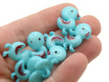 8 21mm Sky Blue Duck Buttons Plastic Shank Bird Buttons Retro Multi-Color Animal Buttons