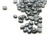 100 8mm x 6mm Gray Pearl Oval Cabochons Flatback Cabochons Faux Pearl Plastic Cabochons Jewelry Making Crafting Supplies