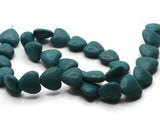 29 15mm Turquoise Blue Heart Beads Gemstone Beads Dyed Beads Jewelry Making Beading Supplies Synthetic Turquoise Stone Beads