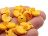 8 21mm Golden Yellow Duck Buttons Plastic Shank Bird Buttons Retro Multi-Color Animal Buttons