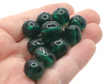 19 22mm Clear Green Oval Nugget Beads Acrylic Jewelry Making Beading Supplies Chunky Large Loose Beads