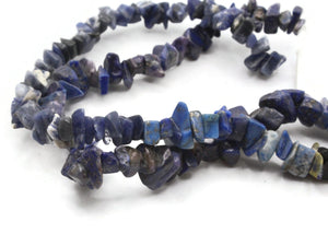 16 inch Stone Chips Small Sodalite Beads Blue Gemstone Beads Loose Beads Jewelry Making Beading Supplies