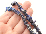 16 inch Stone Chips Small Sodalite Beads Blue Gemstone Beads Loose Beads Jewelry Making Beading Supplies