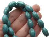 25 5mm Turquoise Blue Faceted Tube Gemstone Beads Dyed Beads Synthetic Turquoise Stone Beads Jewelry Making Beading Supplies