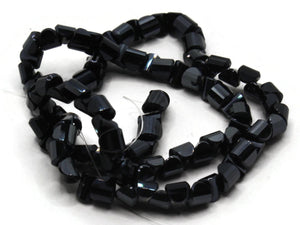 100 6mm Darkest Blue Faceted Half Round Beads Full Strand Glass Beads to String Jewelry Making Beading Supplies