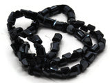 100 6mm Darkest Blue Faceted Half Round Beads Full Strand Glass Beads to String Jewelry Making Beading Supplies