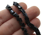 100 6mm Darkest Blue Faceted Half Round Beads Full Strand Glass Beads to String Jewelry Making Beading Supplies