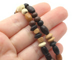 16 Inch Strand of Mixed Wood Beads to String Jewelry Making Beading Supplies Brown Beads Mixed Shape Beads