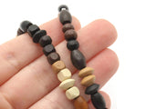 16 Inch Strand of Mixed Wood Beads to String Jewelry Making Beading Supplies Brown Beads Mixed Shape Beads