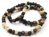 16 Inch Strand of Mixed Wood Beads to String Jewelry Making Beading Supplies Brown Beads Mixed Shape Beads