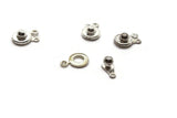 4 9mm Snap Clasps Silver Grey Metal Clasps Jewelry Making Beading Supplies Smileyboy Beads Findings