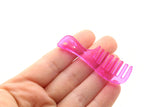 5 Comb Charms Clear Mixed Color Beads Large Plastic Charms Acrylic Pendants Jewelry Making Beading Supplies