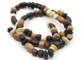 16 Inch Strand of Mixed Wood Beads to String Jewelry Making Beading Supplies Brown Beads Mixed Shape Beads