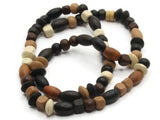 16 Inch Strand of Mixed Wood Beads to String Jewelry Making Beading Supplies Brown Beads Mixed Shape Beads