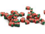 30 Clay Christmas Sweater Polymer Clay Beads Red and Green Beads Christmas Jumper Beads Small Loose Beads Holiday Beads Jewelry Making