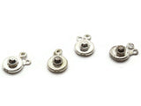 4 9mm Snap Clasps Silver Grey Metal Clasps Jewelry Making Beading Supplies Smileyboy Beads Findings