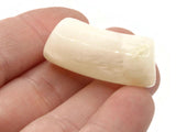 8 31mm White Curved Tube Beads Acrylic Beads Jewelry Making Beading Supplies Loose Beads Smileyboy