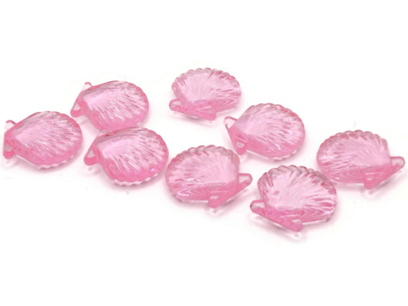 8 Pink Oyster Seashell Cabochons Beach Shell Cabochons Jewelry Making Beading Supplies Acrylic Cameos