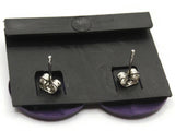 Vintage Purple Metal Stud Earrings from 1970s or 1980s Great Gift or Stocking Stuffer