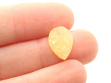 20 14x10mm Faux Druzy Cabochons Ivory Yellow Teardrop Cabs Resin Cabochons Jewelry Making Drusy Cabochons Light Yellow druzy Cabochon