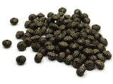 95 10mm Black Rondelle Plastic Beads with Gold Stripes Loose Beads to String Jewelry Making Black and Gold Acrylic Beads